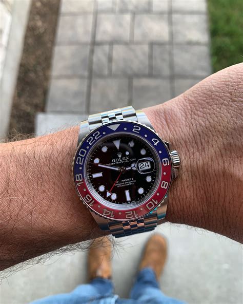 rolex pepsi wrist|rolex pepsi price list.